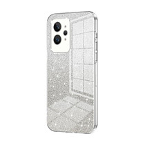 For Realme GT2 Pro Gradient Glitter Powder Electroplated Phone Case(Transparent)