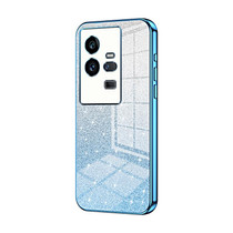 For vivo iQOO 11 Pro Gradient Glitter Powder Electroplated Phone Case(Blue)