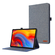 For Lenovo Tab M11 / Xiaoxin Pad 11 2024 Horizontal Flip TPU + Fabric PU Leather Tablet Case(Dark Blue)