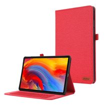 For Lenovo Tab M11 / Xiaoxin Pad 11 2024 Horizontal Flip TPU + Fabric PU Leather Tablet Case(Red)