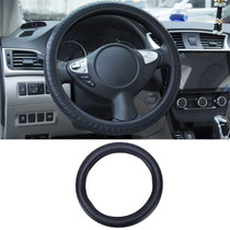 For 36cm-40cm Diameter Steering Wheel Car Silicone Protective Cover Wear Resistant Non-Slip Tire Pattern Driving Grip Sleeve(Black)