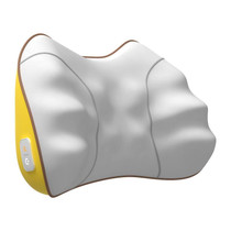 Waist And Back Massager Lumbar Vertebra Car Neck Massage Pillow, Specification: Wired Model Yellow