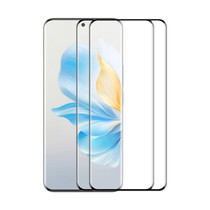 For Honor 100 2pcs ENKAY Hat-Prince Hot Bending Full Coverage Side Glue Tempered Glass Film