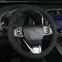 Car Mesh Steering Wheel Cover Breathable Elasticized Handle Sleeve, Size: 38cm(Black)