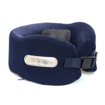 Neck Massager U-Shape Hot Compress Shoulder And Neck Massage Pillow(Navy)