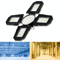 120W LED Garage Light Factory Warehouse Folding Four-Leaf Lamp(Warm White Light)