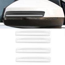 4pcs/set Car Rearview Mirror Body ABS Anti-collision Strip(Pearl White)