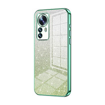 For Xiaomi 12 Pro / 12S Pro Gradient Glitter Powder Electroplated Phone Case(Green)