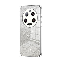 For Xiaomi 13 Ultra Gradient Glitter Powder Electroplated Phone Case(Silver)