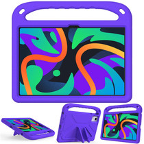 For Amazon Fire Max 11 2023 Handle EVA Shockproof Tablet Case with Holder(Purple)