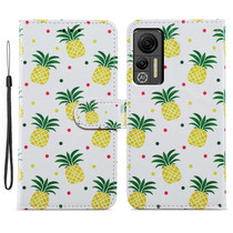 For Ulefone Note 14 Painted Pattern Horizontal Flip Leather Phone Case(Pineapple)