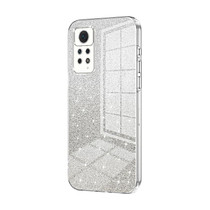 For Xiaomi Redmi Note 11 Pro 4G/5G Global Gradient Glitter Powder Electroplated Phone Case(Transparent)