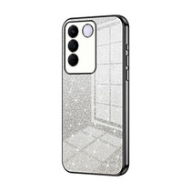 For vivo S16e / V27e Gradient Glitter Powder Electroplated Phone Case(Black)