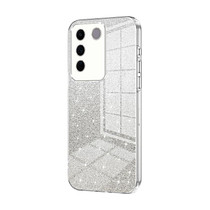 For vivo S16e / V27e Gradient Glitter Powder Electroplated Phone Case(Transparent)
