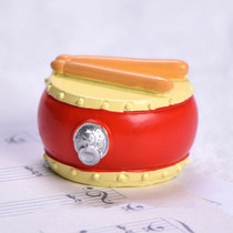 Micro Landscape Simulation Musical Instrument Resin Ornament Miniature Desktop Decoration, Style: No.11 Drum