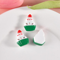 Christmas Mobile Phone Case Refrigerator Magnet Resin Accessories DIY Material, Style: Snowman