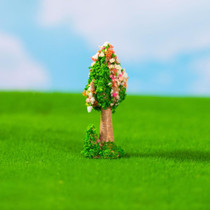 Micro-landscape Simulated Green Trees Flowers DIY Gardening Ecological Ornaments, Style: No. 14 Long Grass Tree Flower