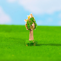 Micro-landscape Simulated Green Trees Flowers DIY Gardening Ecological Ornaments, Style: No. 15 Grass Tree Flower