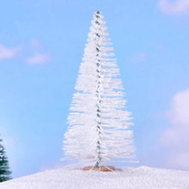 Christmas Tree Micro Landscape Accessories PVC Home Decoration Ornaments, Size: 9cm Shining White