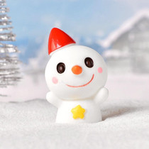 Christmas Lovely Micro Landscape Snow Ornament Decorative Accessories, Style: No.2 Smile Star