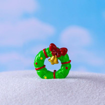 Christmas Cute Micro Landscape DIY Decorations Snowy Desktop Ornament, Style: No.16 Flower Ring