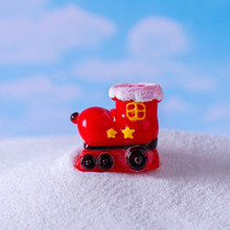 Christmas Cute Micro Landscape DIY Decorations Snowy Desktop Ornament, Style: No.15 Sock Shaped Car
