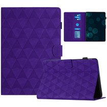 For Amazon Kindle Paperwhite 1/2/3/4 Diamond Texture Embossed Leather Smart Tablet Case(Purple)