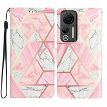 For Ulefone Note 14 Colored Drawing Leather Phone Case(Pink Marble)