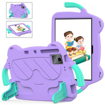 For TCL NxtPader 11 2023 Ice Baby EVA Shockproof Hard PC Tablet Case(Light Purple+Mint Green)