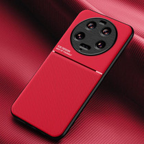 For Xiaomi 13 Ultra Classic Tilt Strip Grain Magnetic Shockproof PC + TPU Phone Case(Red)