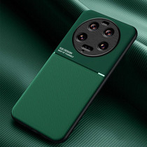 For Xiaomi 13 Ultra Classic Tilt Strip Grain Magnetic Shockproof PC + TPU Phone Case(Green)