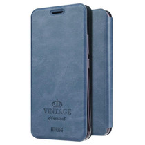 MOFI VINTAGE for Meizu M5 Crazy Horse Texture Horizontal Flip Leather Case with Card Slot & Holder(Dark Blue)