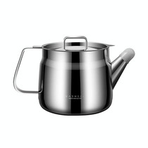 Kacheeg Household 304 Stainless Steel Eagle Beak Oil Filter Kettle Kitchen Leak-Proof Oil Strainer, Capacity: 2000ml