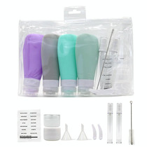 14 In 1 Toiletries Travel Bottles Set Leak Proof Silicone Squeezable Shampoo Dispenser, Spec: 90ml A Set