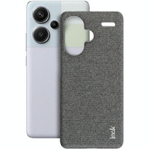 For Xiaomi Redmi Note 13 Pro+ 5G imak Ruiyi Series Cloth Texture PU + PC Phone Case(Dark Grey)