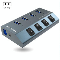 WAVLINK WL-UH3049 USB 3.0 4-Ports Desktop Fast Charger Station with Independent Switch(US Plug)