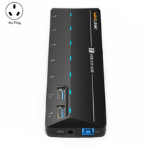 WAVLINK WL-UH3073D USB3.0 HUB Adapter 7-Port Docking Station with Individual Switch(AU Plug)