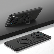 For vivo X90 Pro Magsafe Hidden Fold Holder Full Coverage Shockproof Phone Case(Black)