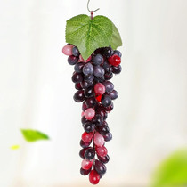 2 Bunches 85 Grain Agate Grapes Simulation Fruit Simulation Grapes PVC with Cream Grape Shoot Props