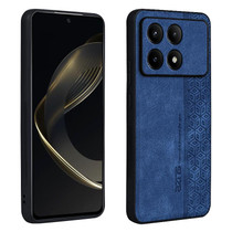 For Xiaomi Redmi K70 AZNS 3D Embossed Skin Feel Phone Case(Sapphire Blue)