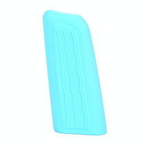 Automotive Universal Silicone Handbrake Handle Cover Brake Handle Decorative Protective Sleeve, Size: Oblique Sleeve(Luminous Blue)