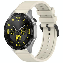 For Huawei Watch 3 22mm Textured Silicone Solid Color Watch Band(Starlight)