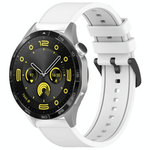 For Honor Watch GS 3i 22mm Textured Silicone Solid Color Watch Band(White)