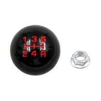 For Honda Series Metal Gear Head Car Modified Gear Stick Shift Knob, Style:5 Speed(Black)