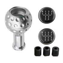 Car Modified Metal Gear Stick Shift Knob Universal Gear Head(Silver)