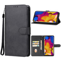 For LG V40 ThinQ Leather Phone Case(Black)