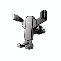 MCZBAO Car Gravity Cell Phone Holder Automotive Multifunctional Mirror Telescopic Navigation Mount, Size: Air Vent(Black)