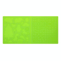 3D Printing Pen Copy Silicone DIY Painting Template Mat, Specification: Green Large