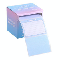 256pcs /Box Pull Out Sticky Notes Office Memo Ticket Paper(Gradient Blue)