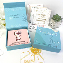 50 Sheets Women Inspirational Cards Affirming Positive English Encouragement Greeting Card Set(KP003)